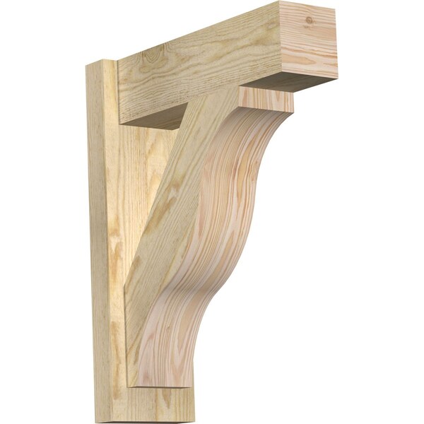Ekena Millwork Funston Block Rough Sawn Outlooker, Douglas Fir, 6"W x 18"D x 22"H OUT06X18X22FST05RDF - main